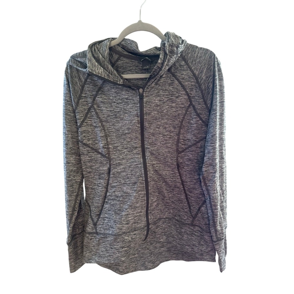 Eddie Bauer Women's Full-Zip Active Jacket Heather Gray M NWT Activewear